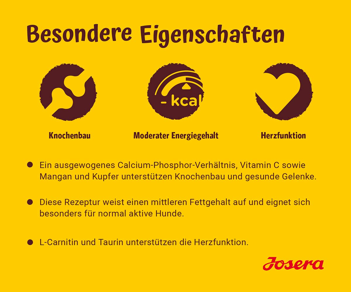 JOSERA Adult Large Optiness Lamm & Reis (1 x 12,5 kg) | Premium Trockenfutter für ausgewachsene Hunde | eiweißreduziert | weizenfrei | wertvolle Fettsäuren | XL-Kroketten gegen Schlingen