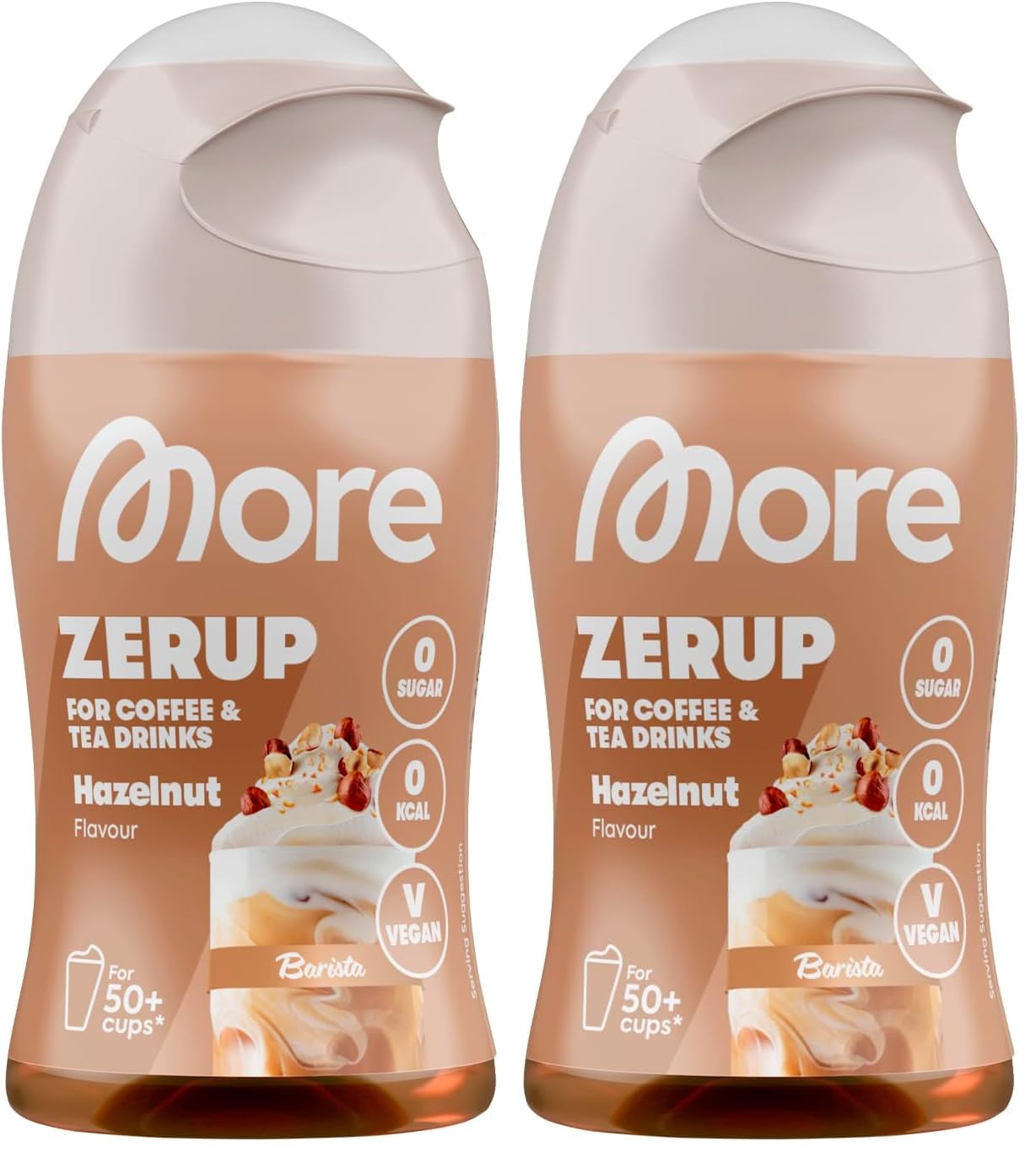 MORE Barista Zerup, Vanilla, 65 ml, für Kaffee, Tee und Heißgetränke, vegan, zero Kalorien - made in Germany