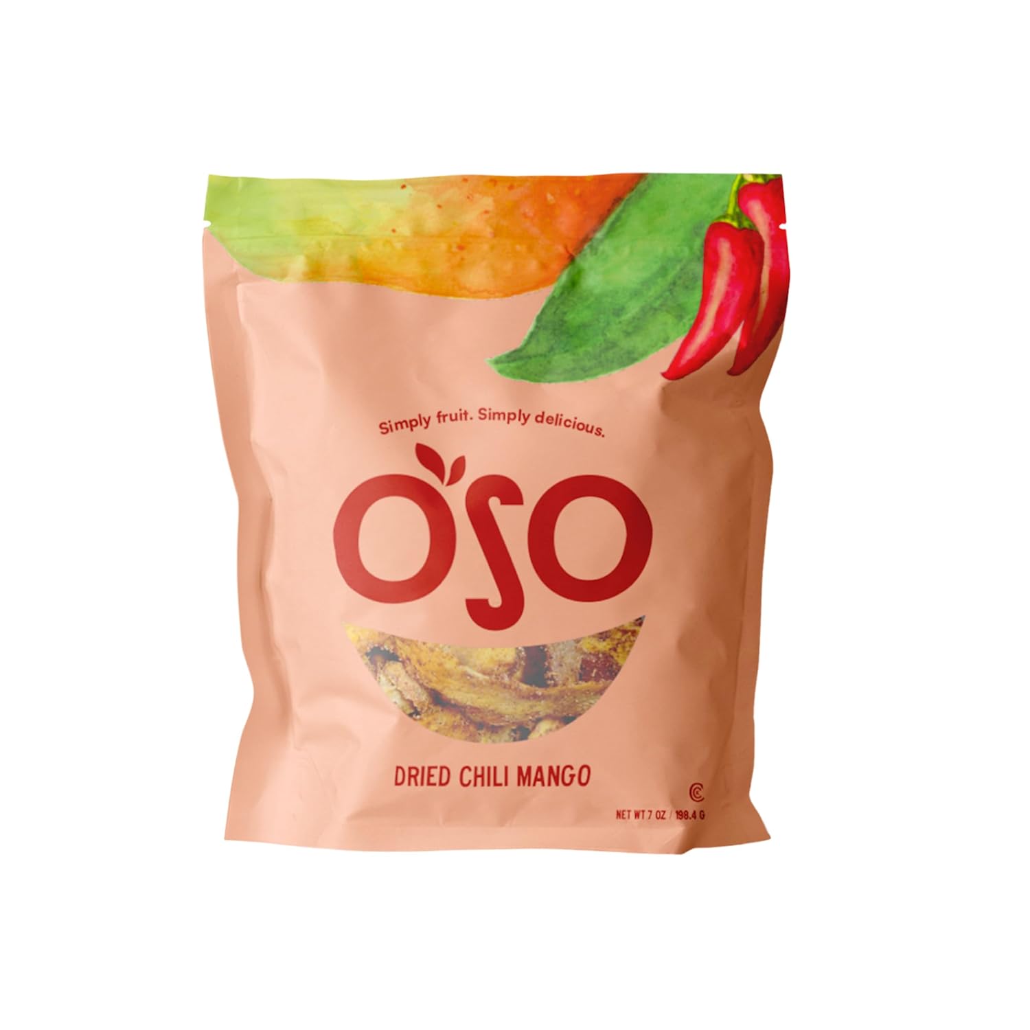 Oso Snacks Dried Mango Slices – Premium Quality, Large Pieces Only! No Added Sugar, No Preservatives, 100% Fruit! One Ingredient. No GMO. Vegan. Naturally Sweet & Delicious Healthy Snack.