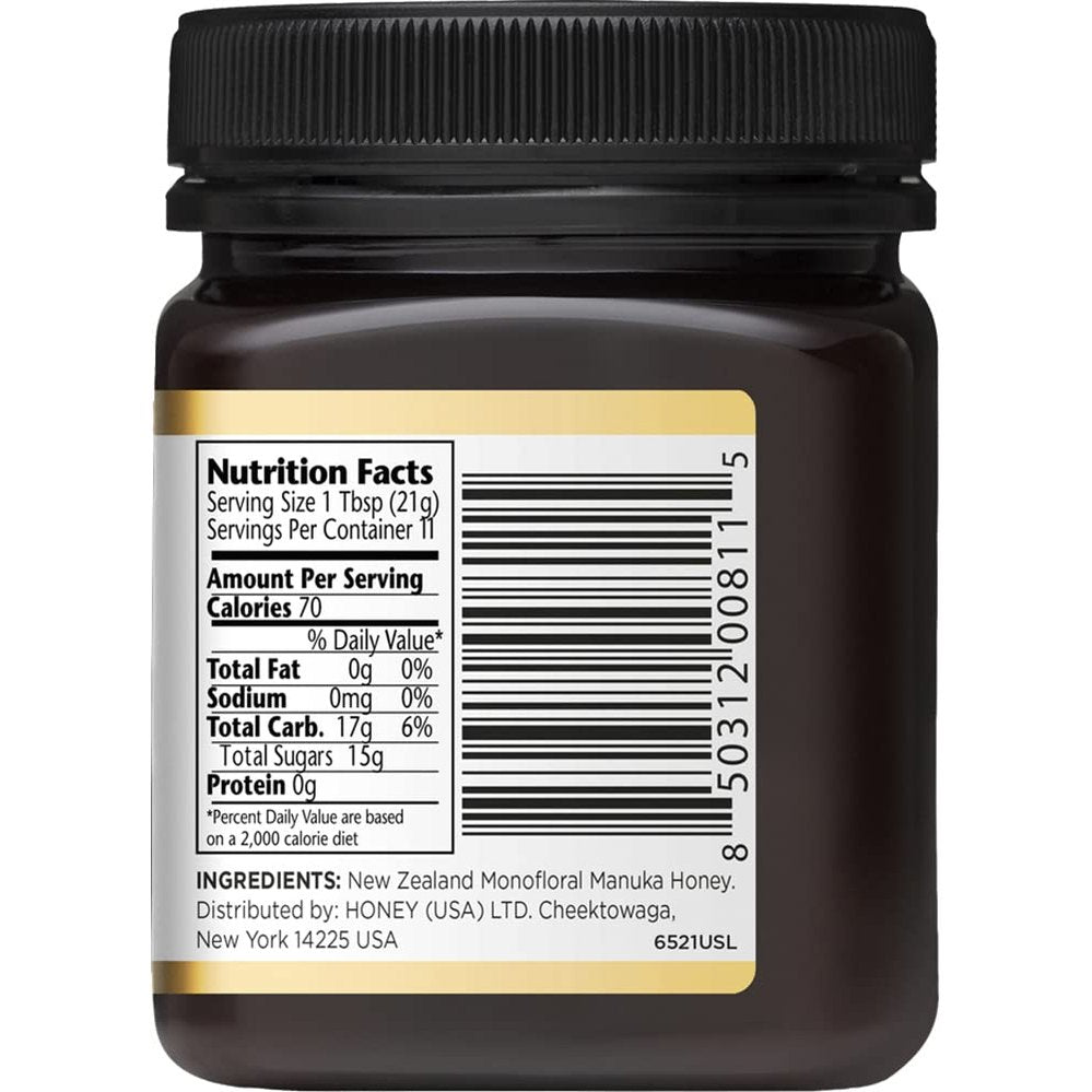 Manuka Doctor - MGO 525+ Manuka Honey Monofloral, 100% Pure New Zealand Honey. Certified. Guaranteed. Raw. Non-GMO (8.75 oz)