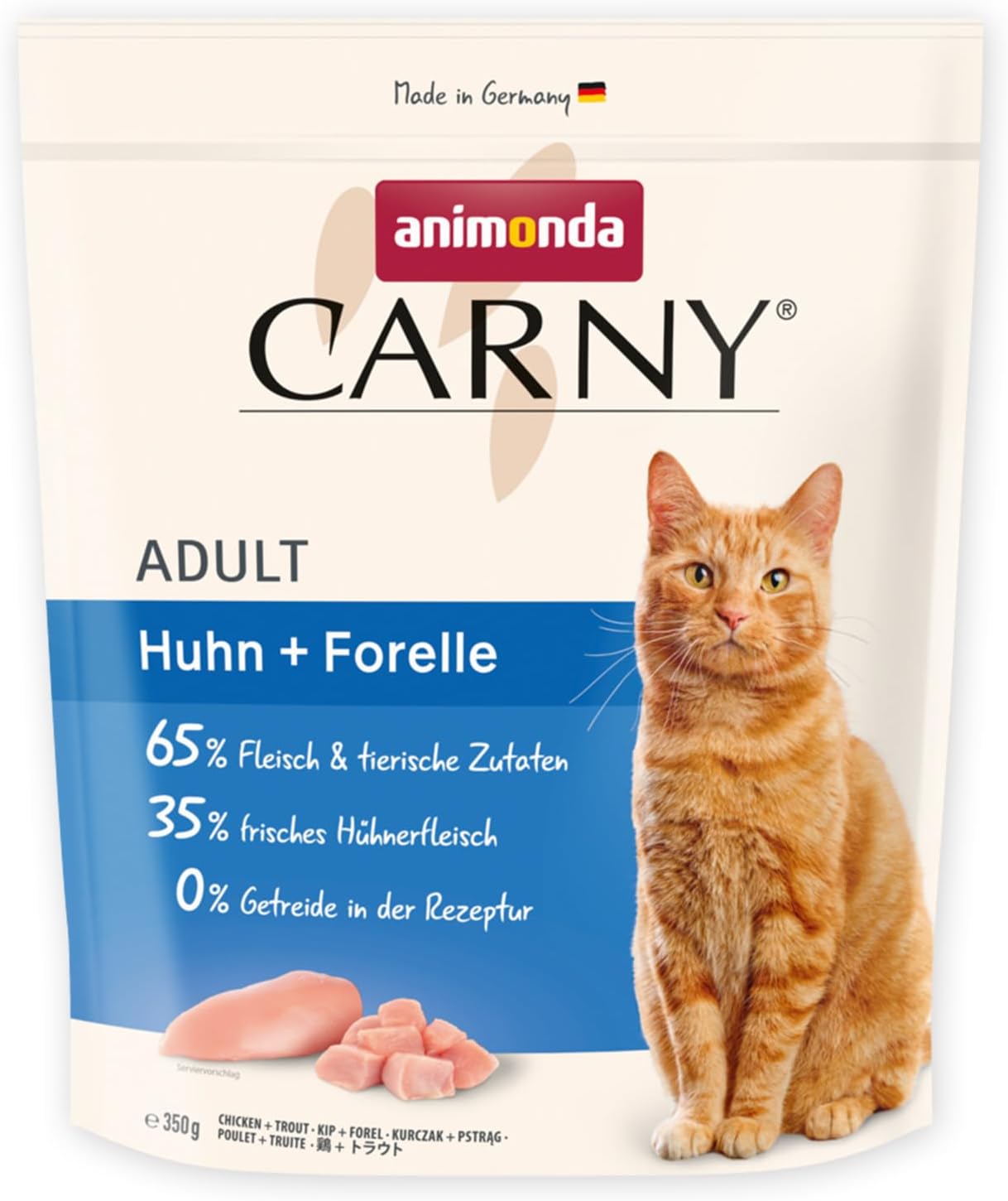 animonda Carny Katzen Trockenfutter Huhn und Rind (1 x 1,75 kg), Trockenfutter für ausgewachsene Katzen ohne Zucker und Getreide, mit frischem Hühnerfleisch und Rinderprotein