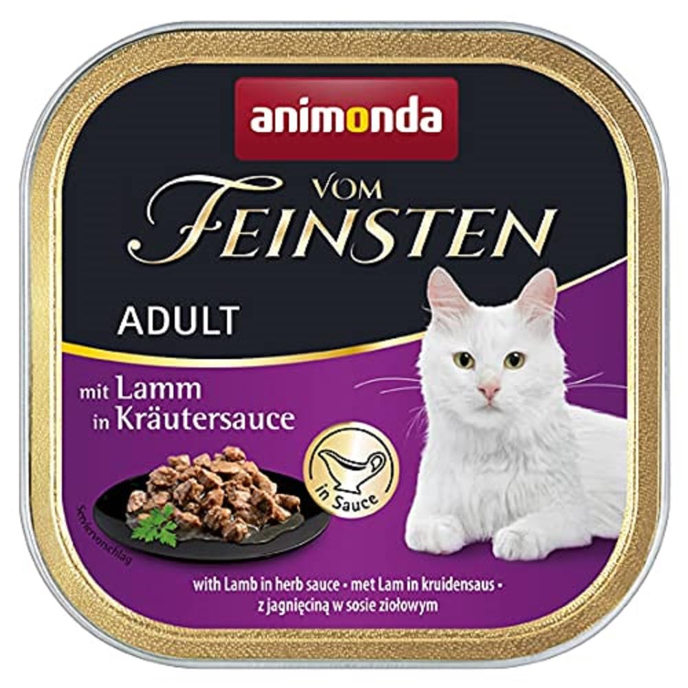 animonda Vom Feinsten Adult Vielfalt (32 x 100 g), Nassfutter für ausgewachsene Katzen, Katzenfutter ohne Getreide und Zucker, mit 100 % frischen, fleischlichen Zutaten