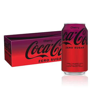 Coca-Cola Cherry Zero Sugar Soda, 12 Fl Oz (pack of 12)