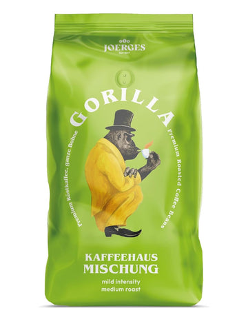Joerges Gorilla Super Bar Crema Kaffeebohnen 1 kg Vollmundiger Geschmack, intensives Aroma in jeder Tasse