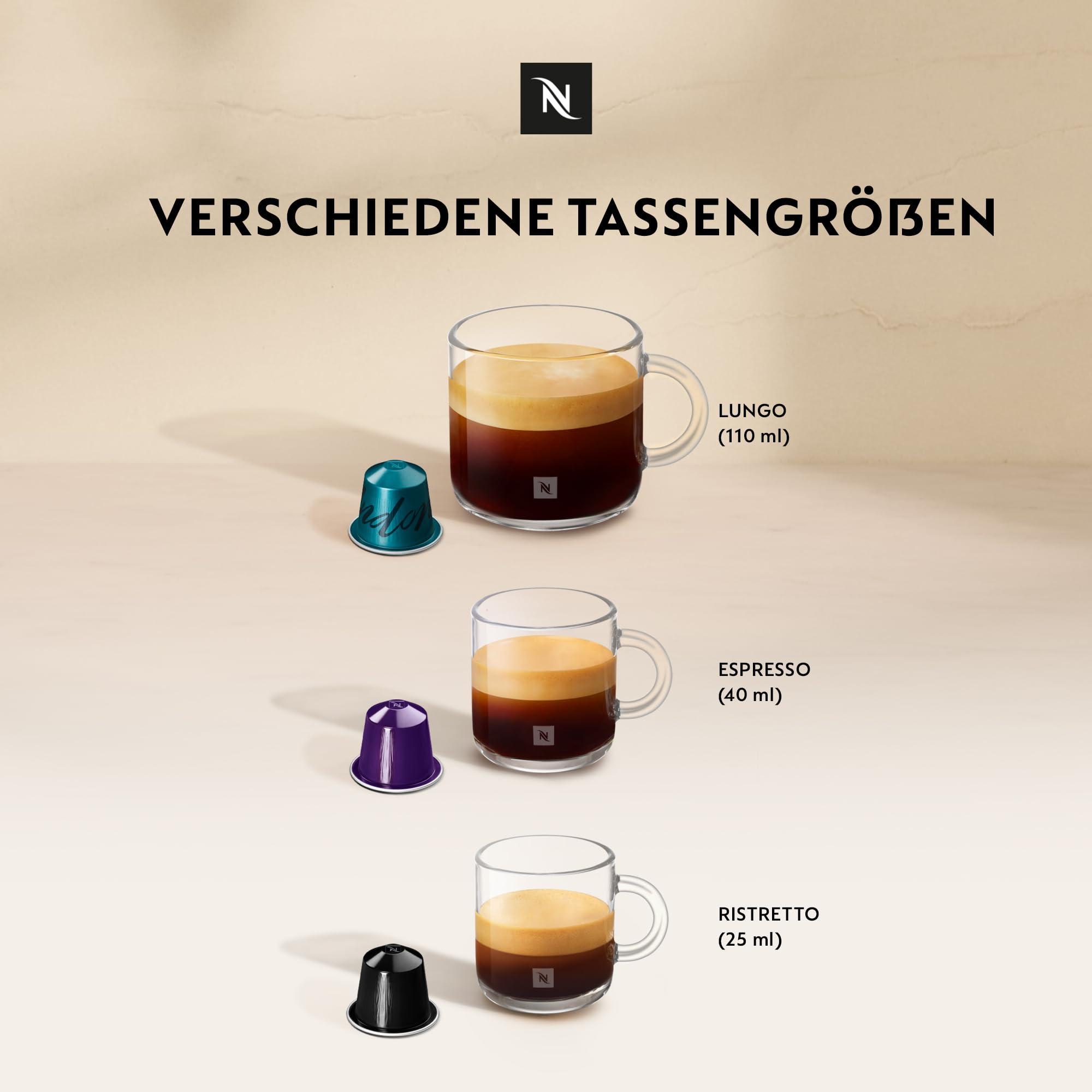 NESPRESSO ORIGINAL Ispirazione Italiana Auswahl 100 Kaffeekapseln | Arabica & Robusta Kaffee | Mittlere bis dunkle Röstung