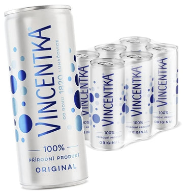 Vincentka Mineralwasser, 250 ml Dose, 6er-Pack