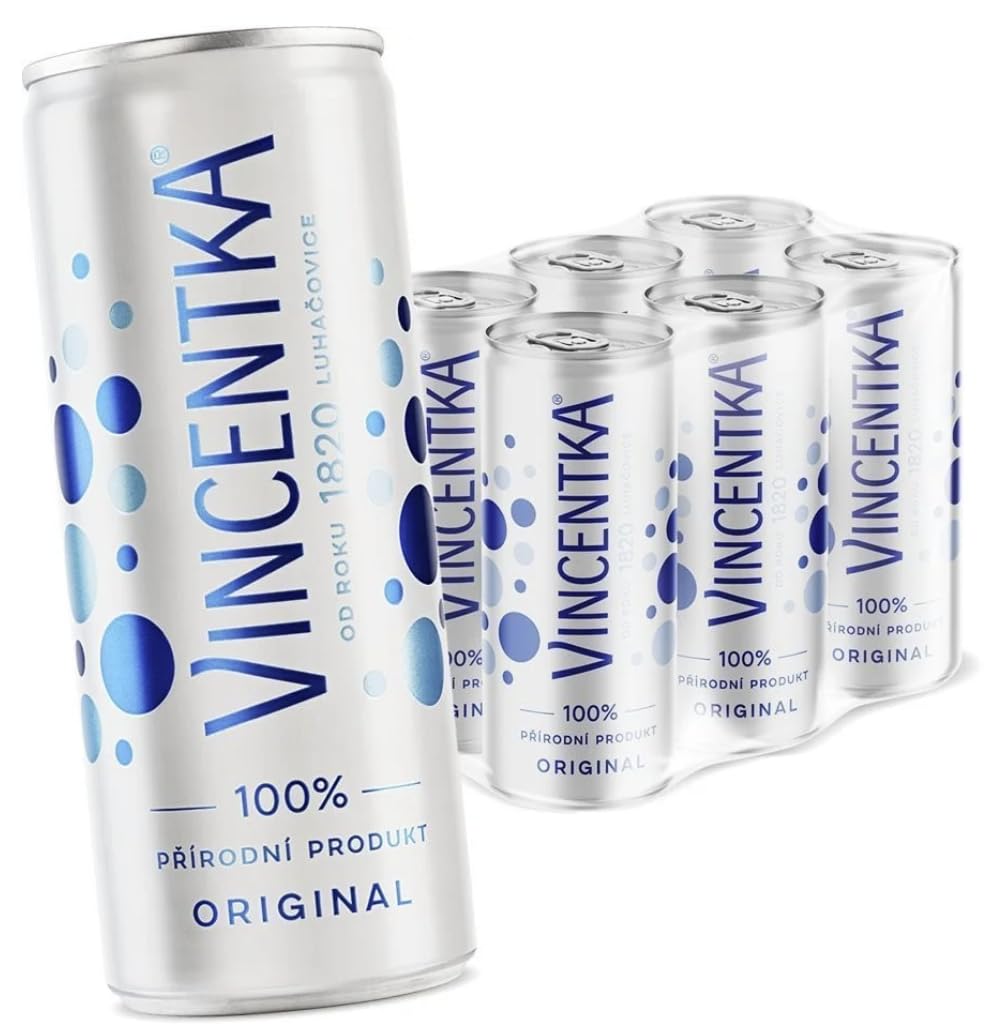 Vincentka Mineralwasser, 250 ml Dose, 6er-Pack