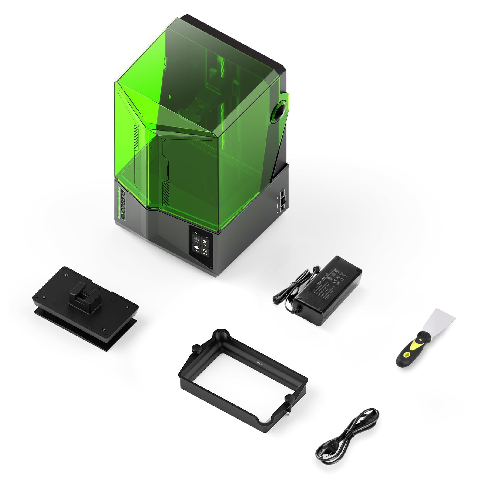 ELEGOO Saturn 4 Ultra 16K Resin 3D Printer with 10" 16K Mono LCD and Flip-up Lid, Smart Tank Heating at 30 °C, 150mm/h High Speed Printing, Large Printing Size of 8.33 × 4.66 × 8.66 Inches