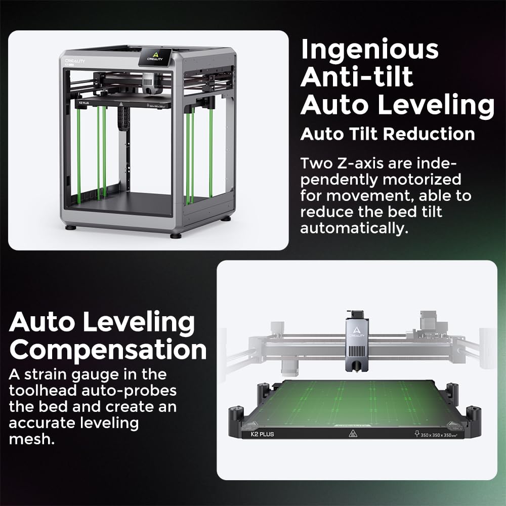 Creality Official K2 Combo(A) 3D Printer, Multi-Color Printing with CFS, 600mm/s High-Speed, AI Cameras, Full Auto-Leveling, Dual Z-Axis, 260x260x260mm Build Volume