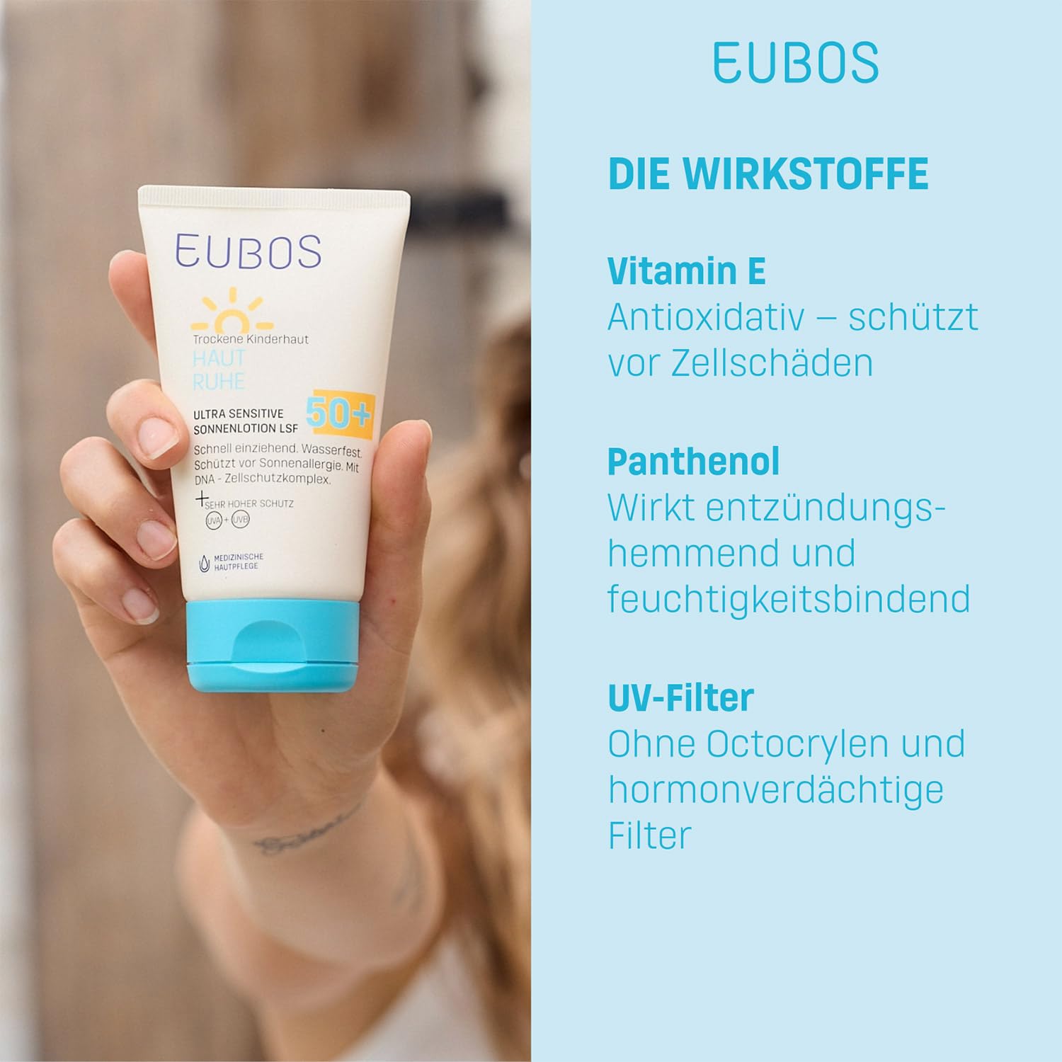 EUBOS Kinder Haut Ruhe Lotion, 125 ml Lotion
