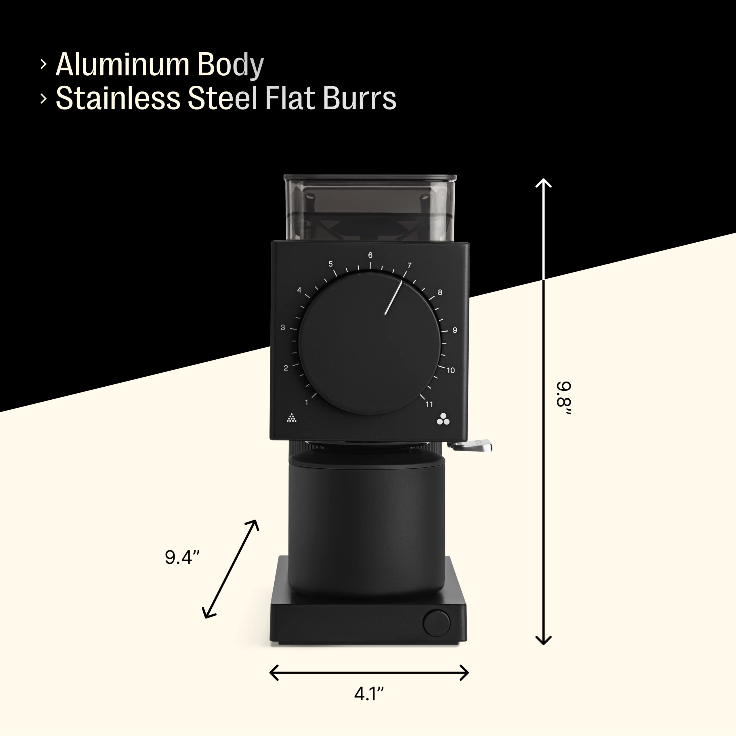 Fellow Ode Gen 2 64mm Flat Burr Coffee Grinder, Single Dose, 31 Grind Settings, Electric, Stainless Steel, Quiet & Anti-Static for Pour Over, French Press & Cold Brew – Matte Black