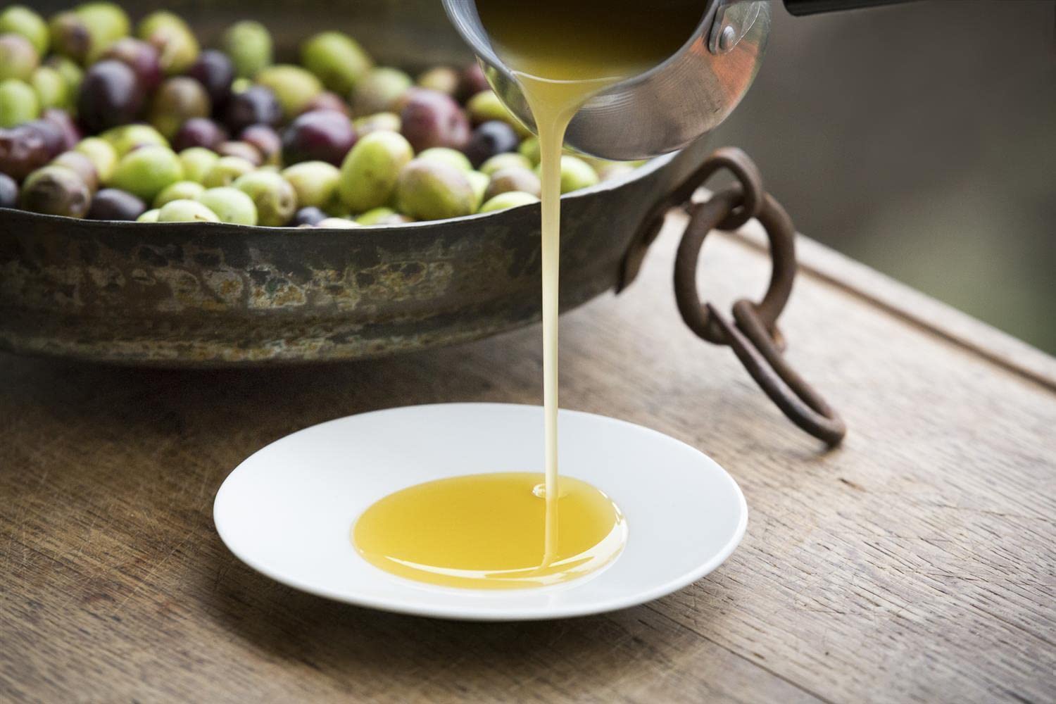 Jordan Olivenöl – Natives Olivenöl Extra - Flasche - 750 Milliliter - Öl kaltgepresst - griechische Oliven von Lesbos aus Jordans Olivenhainen - Ölflasche mit integriertem Ausgiesser & Tropfschutz