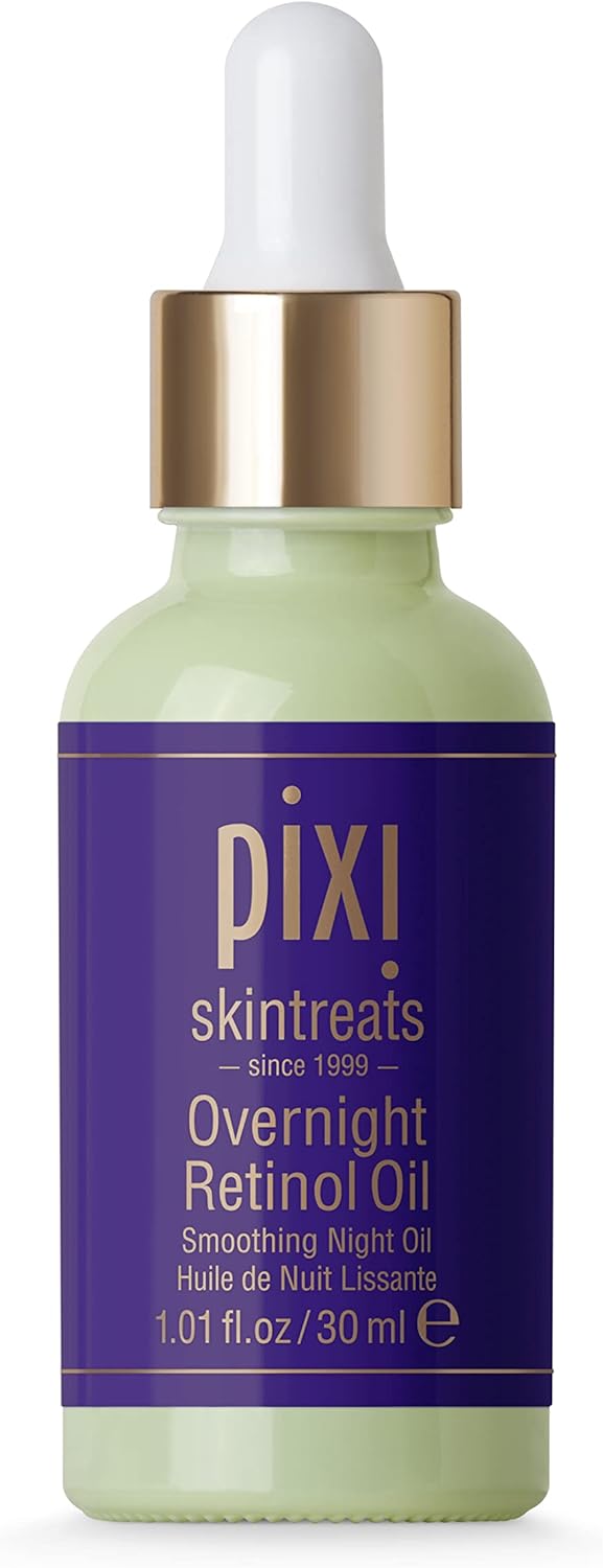 Pixi Beauty Overnight Retinol Oil | Smoothing Night Oil | Peptides Help Firm & Revitalize Skin | Improves Appearance of Fine Lines | 1.01 Fl Oz