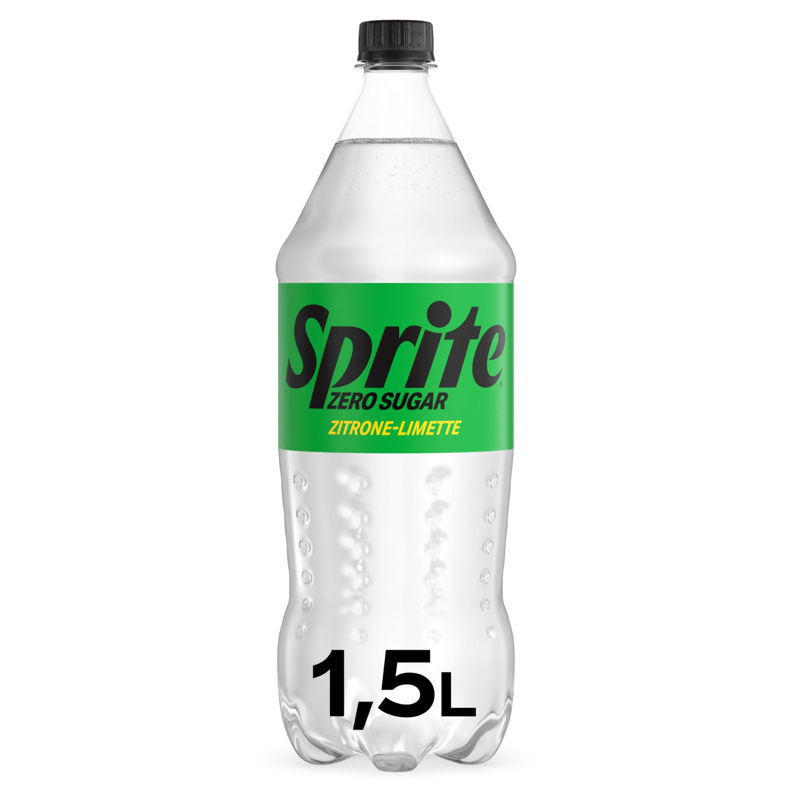 Sprite Zero Sugar - maximale Erfrischung mit Limetten und Zitronen-Geschmack - erfrischendes Softgetränk ohne Zucker und ohne Kalorien in Einweg Flaschen (4 x 1500 ml)