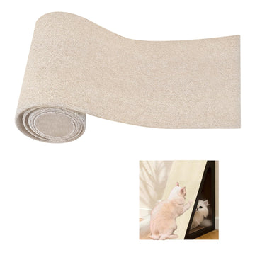 200cmx40cm Selbstklebend Kratzmatte, DIY Kratzbrett, Kratzschutz Sofa, Katzenkratzmatte, AntiKratz Tape für Katzenständer, Holzgriff, Katzenturm