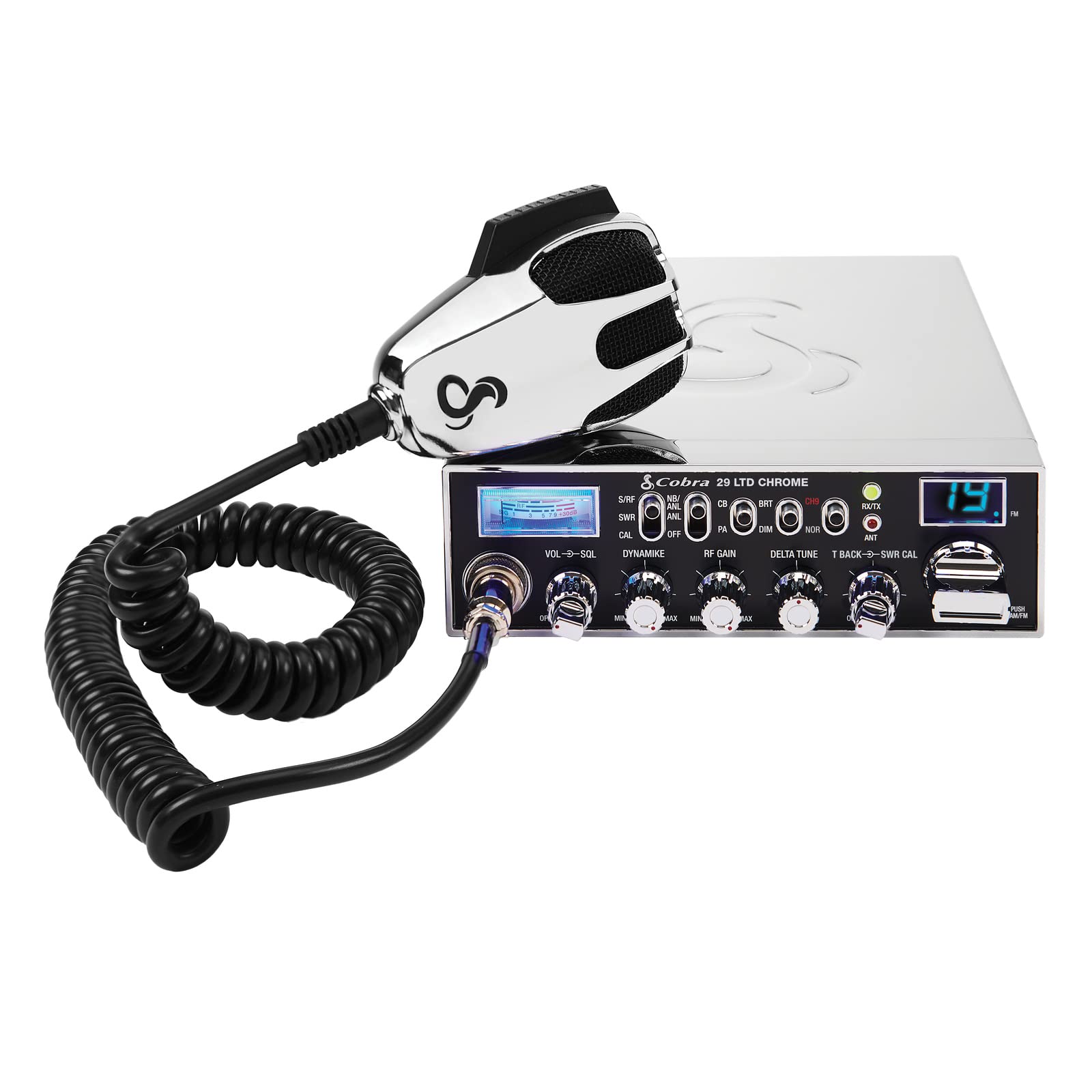 Cobra 29 LTD Classic AM/FM Professional CB Radio - Easy to Operate, Emergency Radio, Instant Channel 9, 4-Watt Output, Full 40 Channels, Adjustable Receiver and SWR Calibration, Black