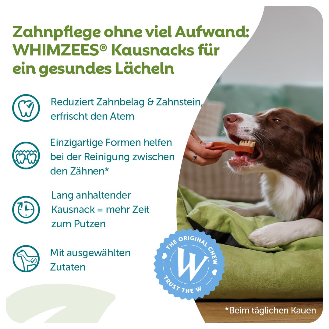WHIMZEES Natürliche Getreidefreie Zahnpflegesnacks, Kaustangen für Hunde, Gemischte Vielfaltsbox, L, 14 x 60 g