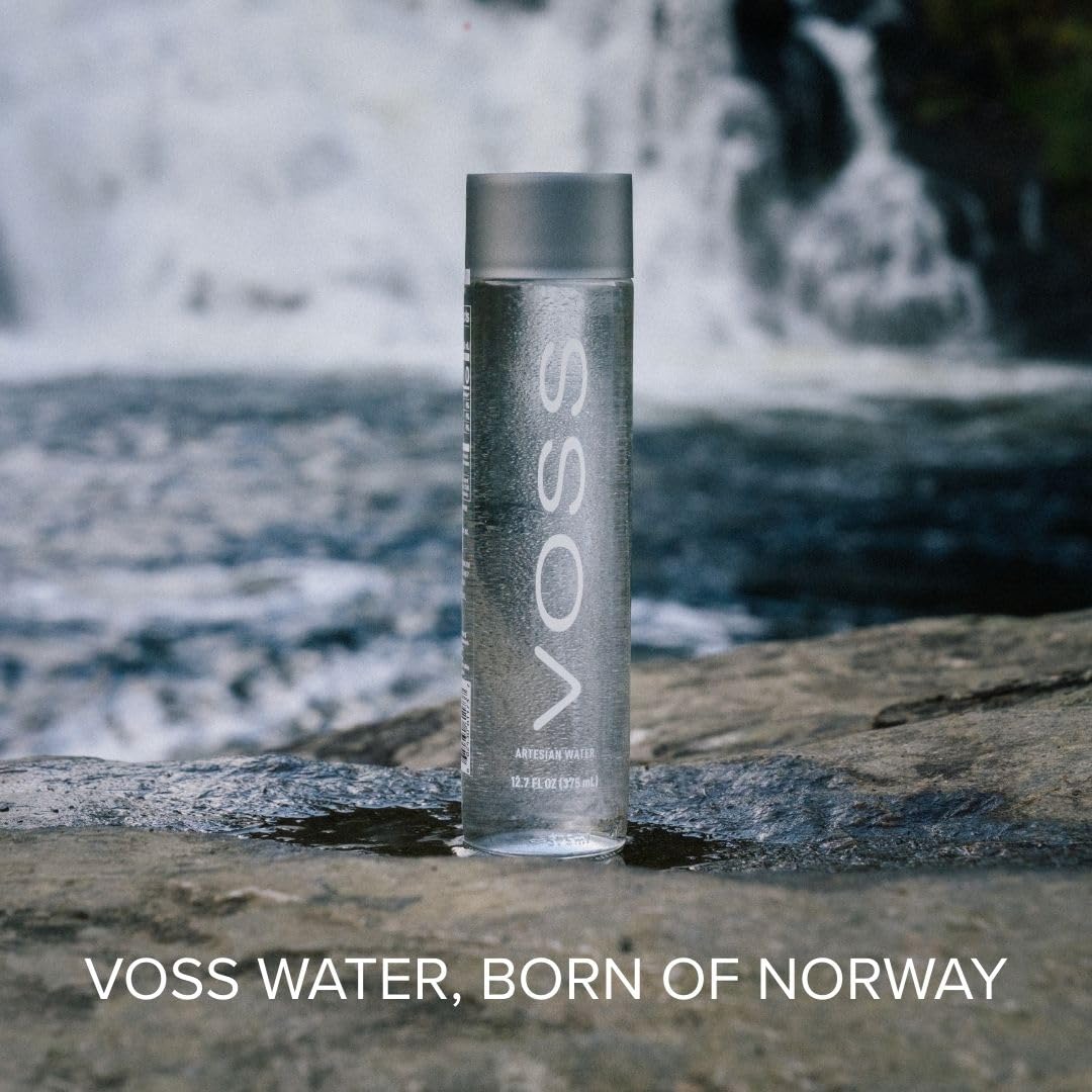 Voss STILL Gletscher Wasser in Glasflasche 0,8 Liter