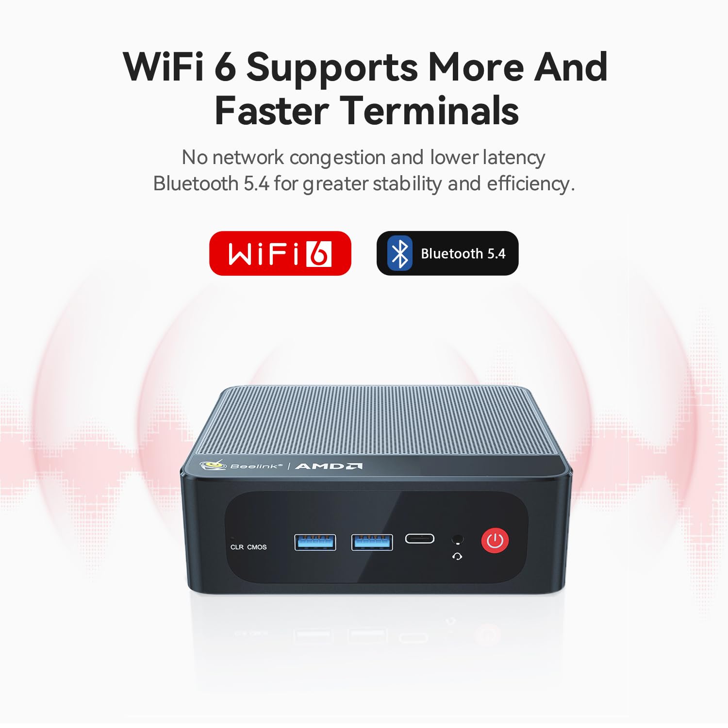 Beelink SER3 Mini PC, AMD Ryzen 3 3200U(14nm, 2C/4T) up to 3.5GHz, Mini Gaming Computer 16GB DDR4 RAM 500GB PCIE3.0 X4 SSD, Micro PC 4K@60Hz Dual Display, Mini Computer WiFi6/BT5.2/HTPC/W-11 Pro