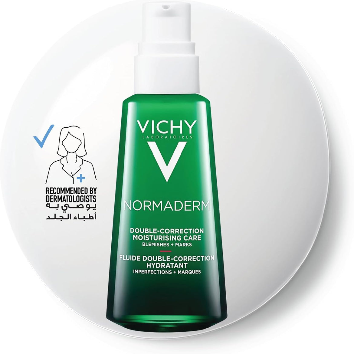 Vichy Normaderm Phytosolution Double Correction Daily Care Moisturiser for Oily & Acne Skin with Salicylic Acid 50ml