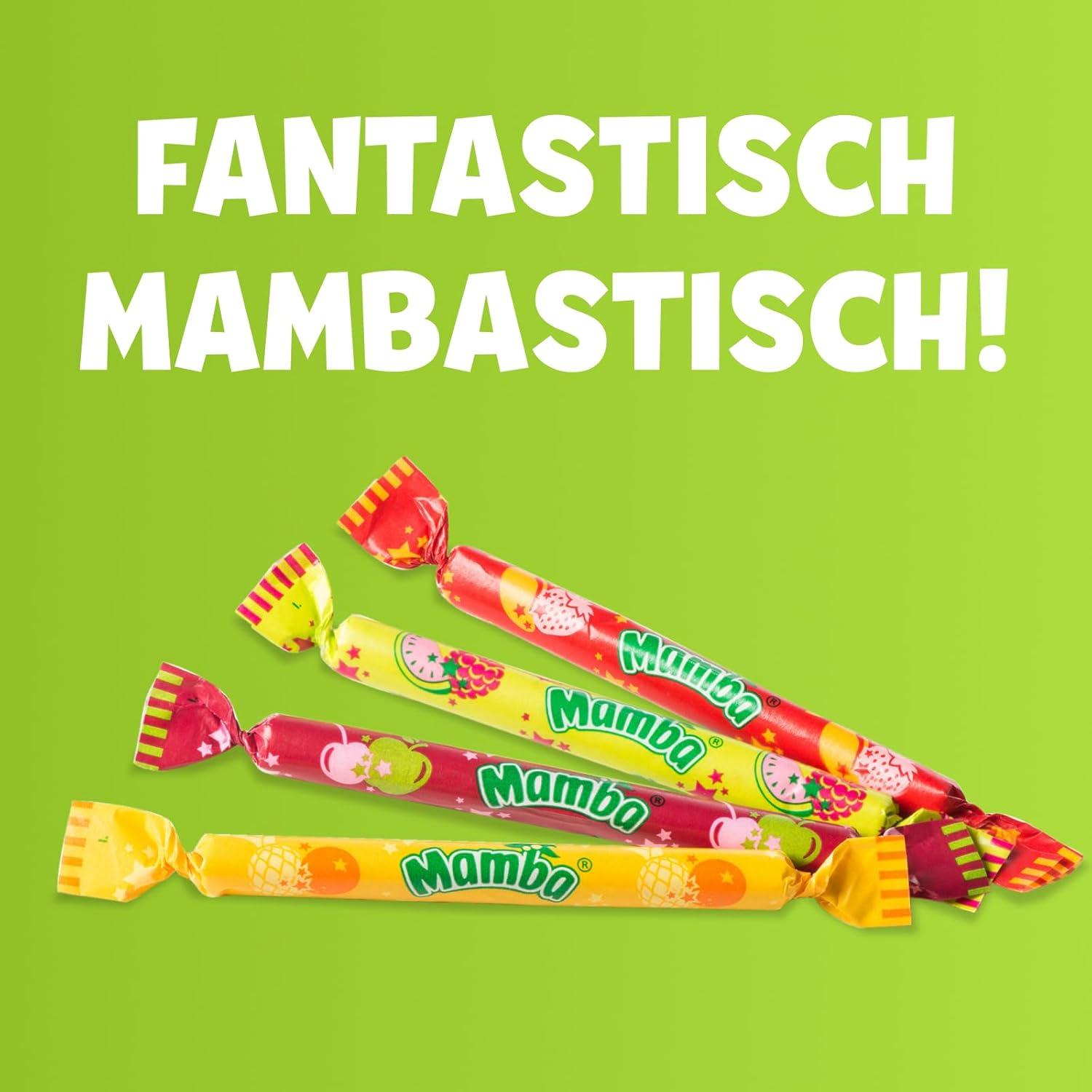 Mamba Beach Mix – 1 x 160g – Fruchtige Kaubonbons mit Mamba Beach Surfer, Mamba Beach Sticks & Mamba Beach Bites – Fruchtgummi Mix einzeln verpackt