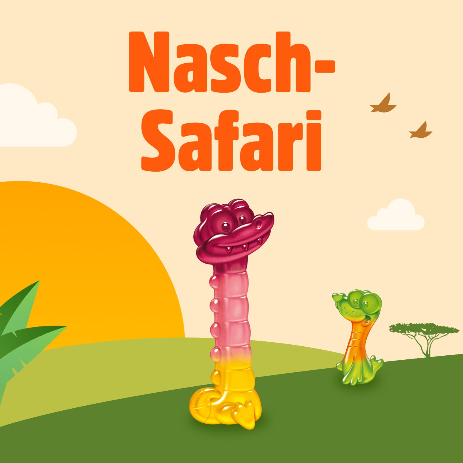nimm2 Lachgummi Happies – 1 x 325 g – Fruchtgummis mit Fruchtsaft und Vitaminen – Süßigkeit in sechs Geschmacksrichtungen