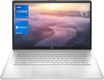HP Essential 17t Business Laptop, 17.3" HD+ Touchscreen Display, Intel Core i7-1355U (> R5 7430U) High-Performance Tier Processor, 32GB RAM, 1TB SSD, HDMI, Fingerprint Reader, Wi-Fi 6, Windows 11 Home