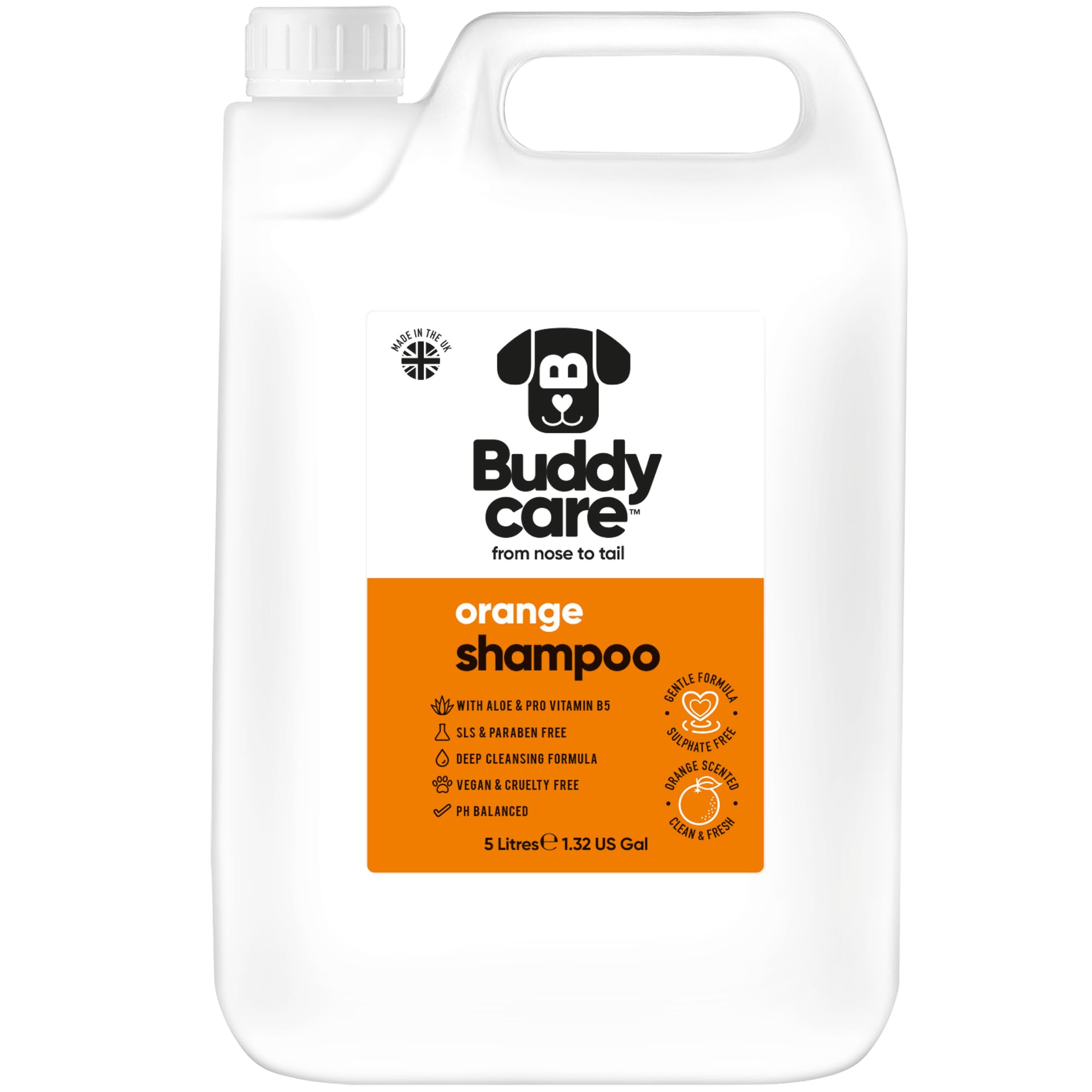 2in1 Hundeshampoo und Conditioner von Buddycare (500ml) - Praktisches Hundeshampoo langhaar und welpen Shampoo Mit Aloe Vera und Pro-Vitamin B5 Rückfettendes Shampoo Für Alle Hunderassen