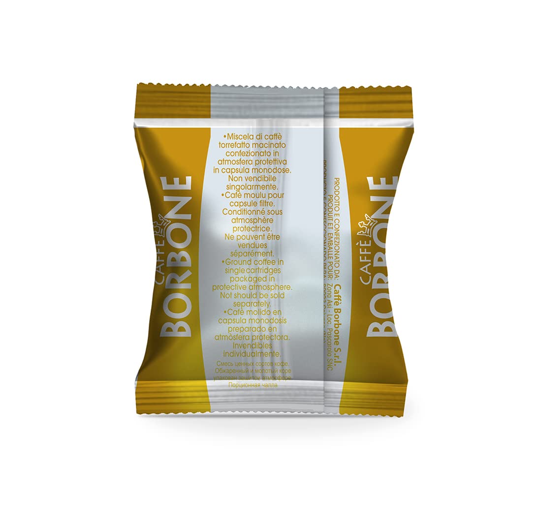 Caffè Borbone Respresso, Blaue Kaffeemischung - 100 Kapseln - Kompatibel mit Nespresso®* Haushalts-Espressomaschinen