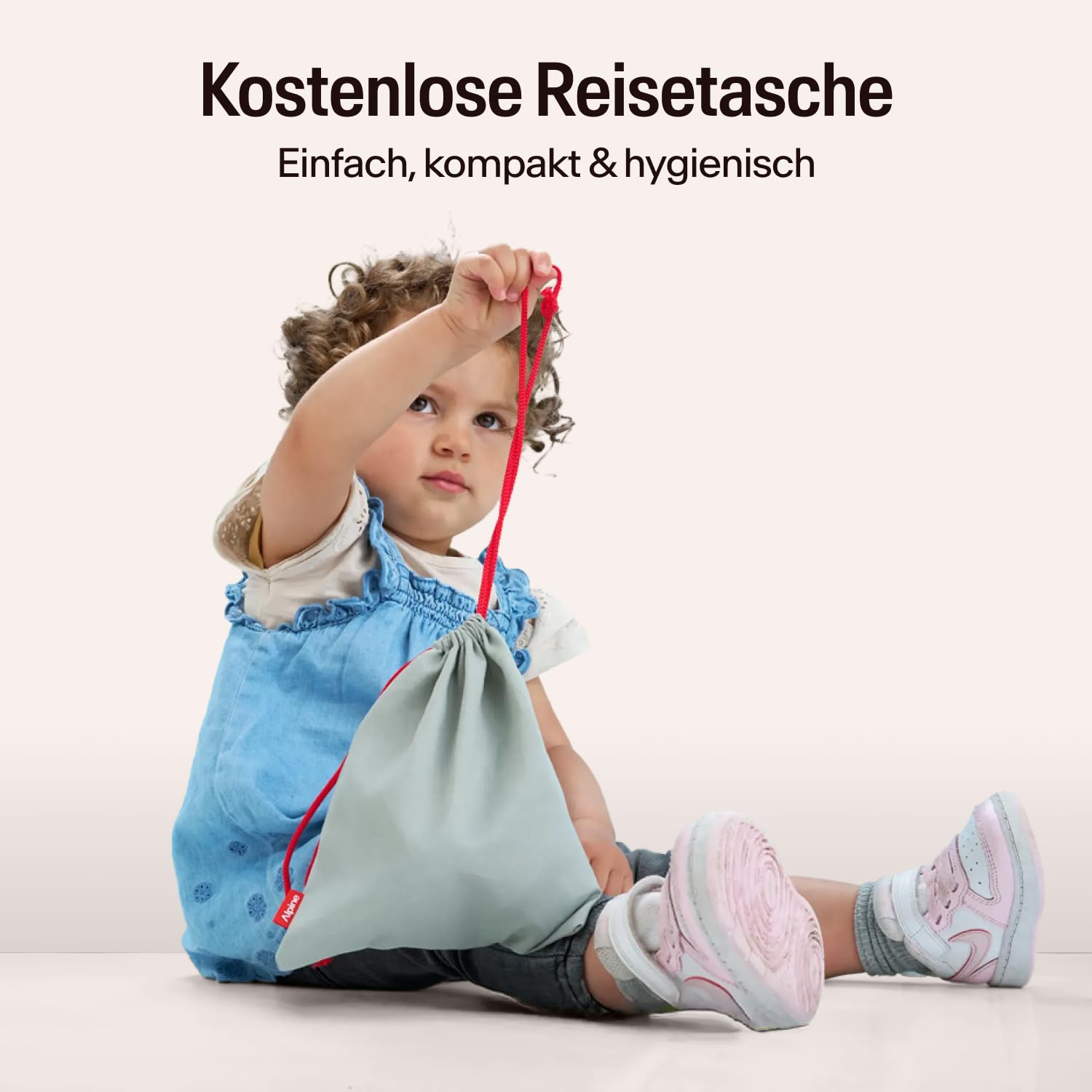 Alpine Muffy Baby Classic - Gehörschutz für Babys - Verstellbares ANTI-SLIP-Kopfband bis 48 Monate - In Deutschland auf Sicherheit getestet - Lärmschutz Kopfhörer verhindert Gehörschäden, Schwarz
