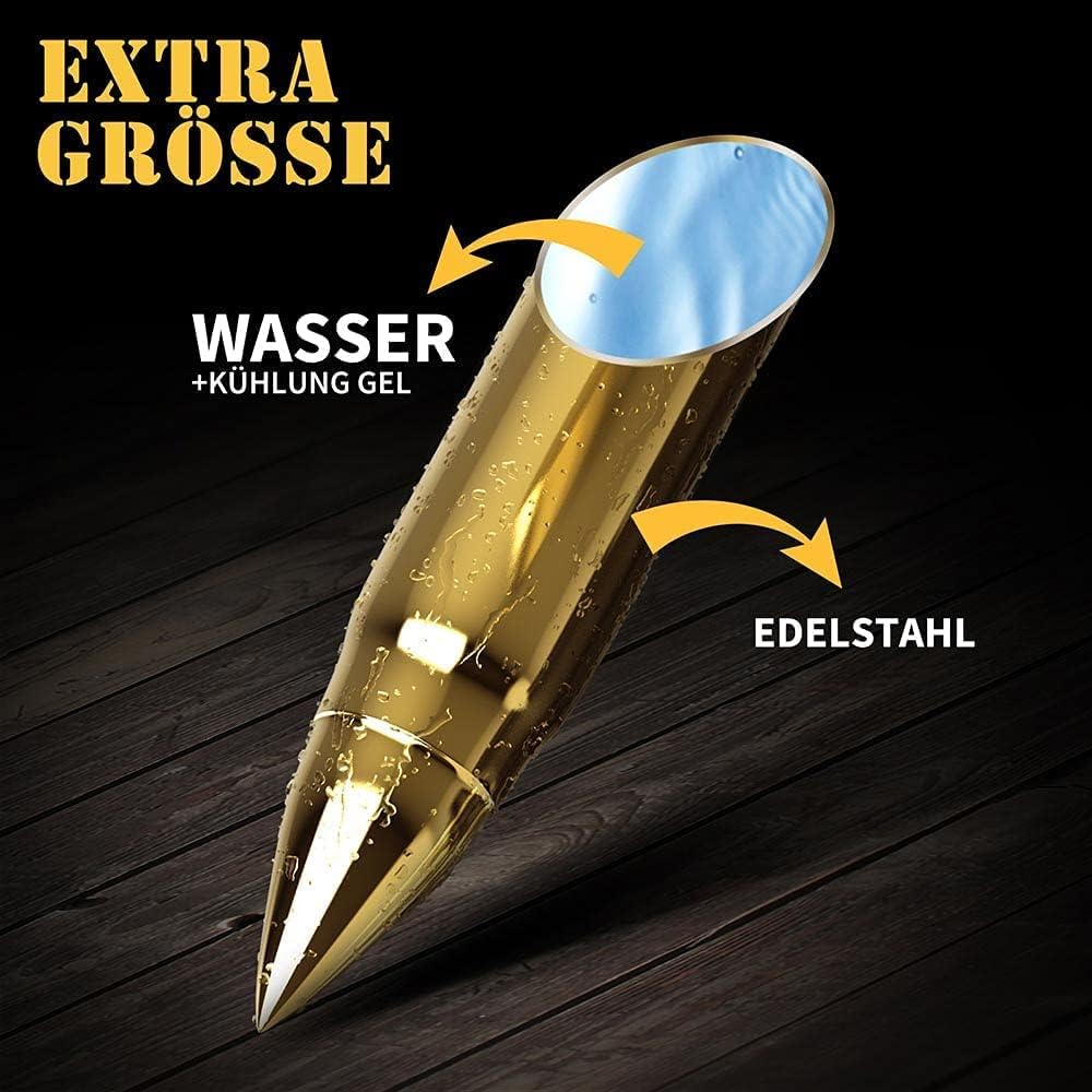 Vatertagsgeschenke für Papa Männer, Whisky Steine für Jäger, Coole Jagd Geschenk für Ihn, Geschenk Vatertag Geburtstagsgeschenk für Papa Partner Ehemann, Edelstahl Eiswürfel Wiederverwendbar