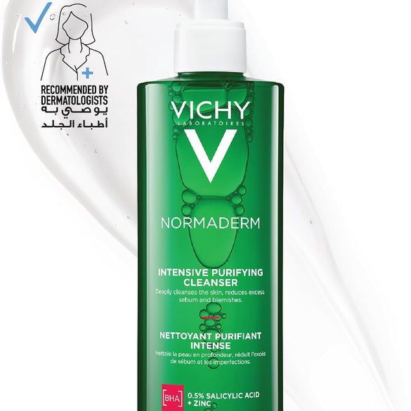 Vichy Normaderm Phytosolution Face Cleanser Gel for Oily/Acne Skin with Salicylic Acid 400ml