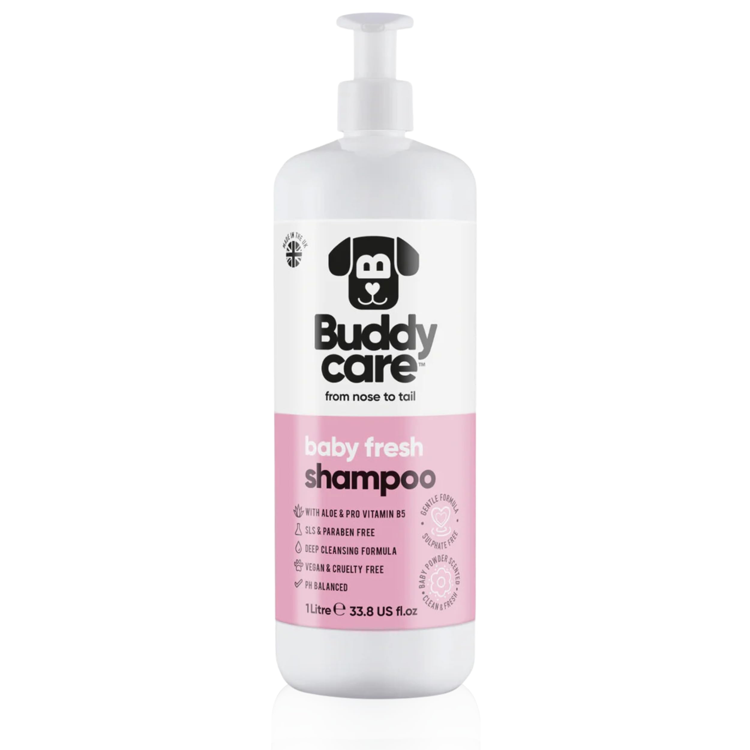 2in1 Hundeshampoo und Conditioner von Buddycare (500ml) - Praktisches Hundeshampoo langhaar und welpen Shampoo Mit Aloe Vera und Pro-Vitamin B5 Rückfettendes Shampoo Für Alle Hunderassen