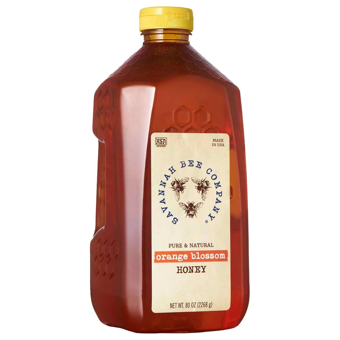 Savannah Bee Company Hot Honey Gluten Free and 100% Pure Honey Infused with Sweet Wildflower- Heat from Wildflower and Habanero Peppers 12 oz Squeeze Bottle