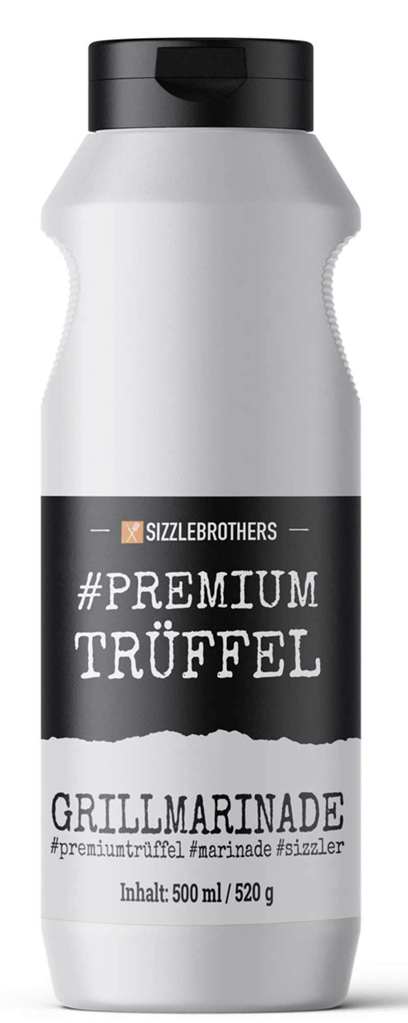 Grillmarinade der SizzleBrothers | 500ml #PremiumTrüffel | Flüssige Marinade für saftigeres & zarteres Fleisch im Vergleich zum BBQ Rub | Für Grillfleisch wie Steaks, Hähnchen, Pulled Pork & co.