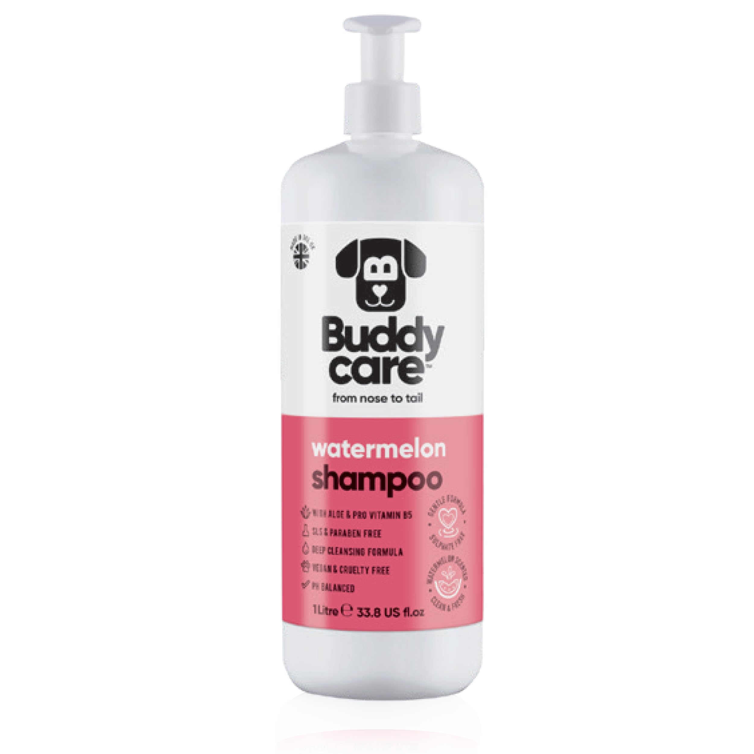 2in1 Hundeshampoo und Conditioner von Buddycare (500ml) - Praktisches Hundeshampoo langhaar und welpen Shampoo Mit Aloe Vera und Pro-Vitamin B5 Rückfettendes Shampoo Für Alle Hunderassen
