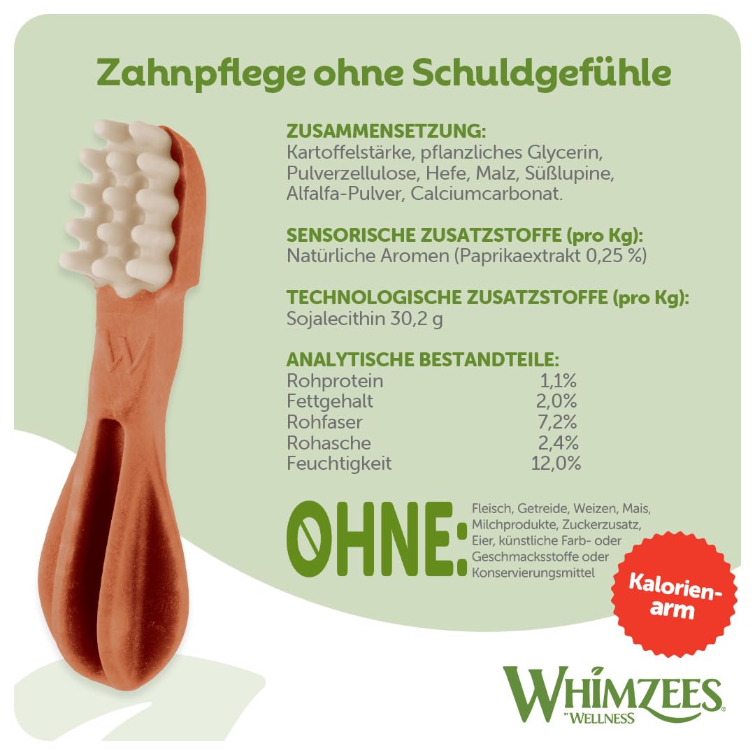 WHIMZEES Natürliche Getreidefreie Zahnpflegesnacks, Kaustangen für Hunde, Gemischte Vielfaltsbox, L, 14 x 60 g