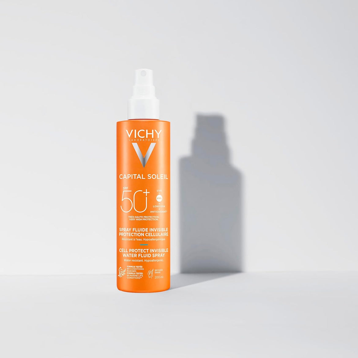 Vichy Capital Soleil Invisible Fluid Sunscreen Spray SPF50+ for Face and Body 200ml