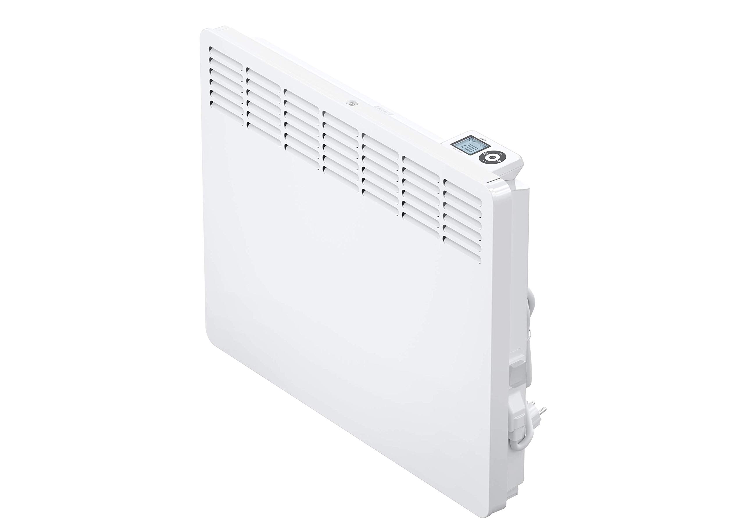 AEG Wandkonvektor WKL 505, Elektroheizung energiesparend, 500 W für ca. 6 m², LCD-Display, Wochenzeitschaltuhr, 236531