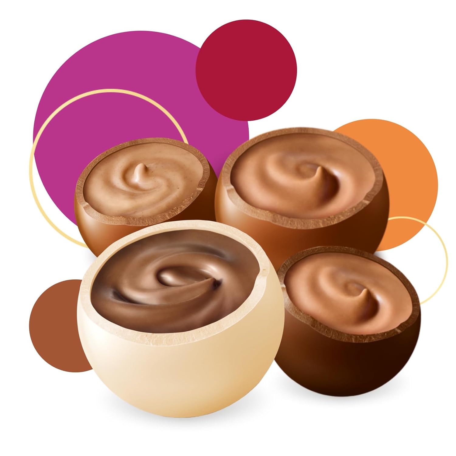 merci lovelies Classic – 1 x 185 g – Pralinen-Schachtel mit 5 gefüllten Schokoladen-Spezialitäten – Schokokugeln zum Teilen & Verschenken