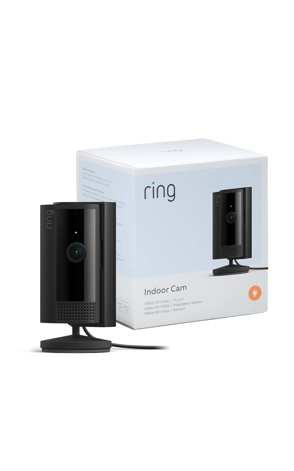 Ring Innenkamera (Indoor Camera 2. Gen.) | Überwachungskamera für den Innenbereich | 1080p-HD-Video, Privatsphäre-Sichtschutz, WLAN, ideal für Haustiere | Mini Sicherheitskamera zur Selbstinstallation