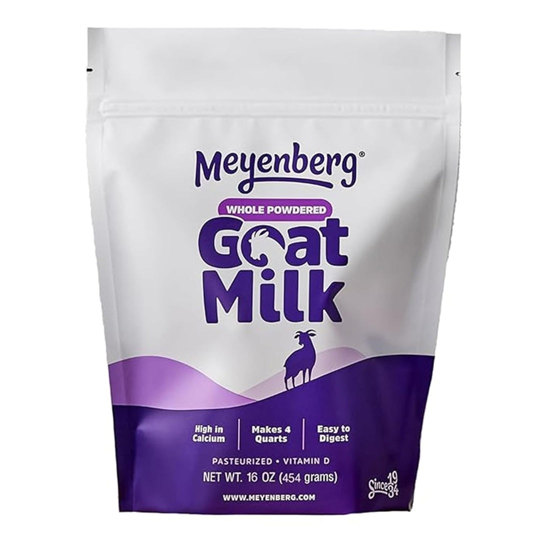 Meyenberg Whole Powdered Goat Milk, 16oz pouch, Amazon Exclusive, Kosher, Gluten Free, 6pk