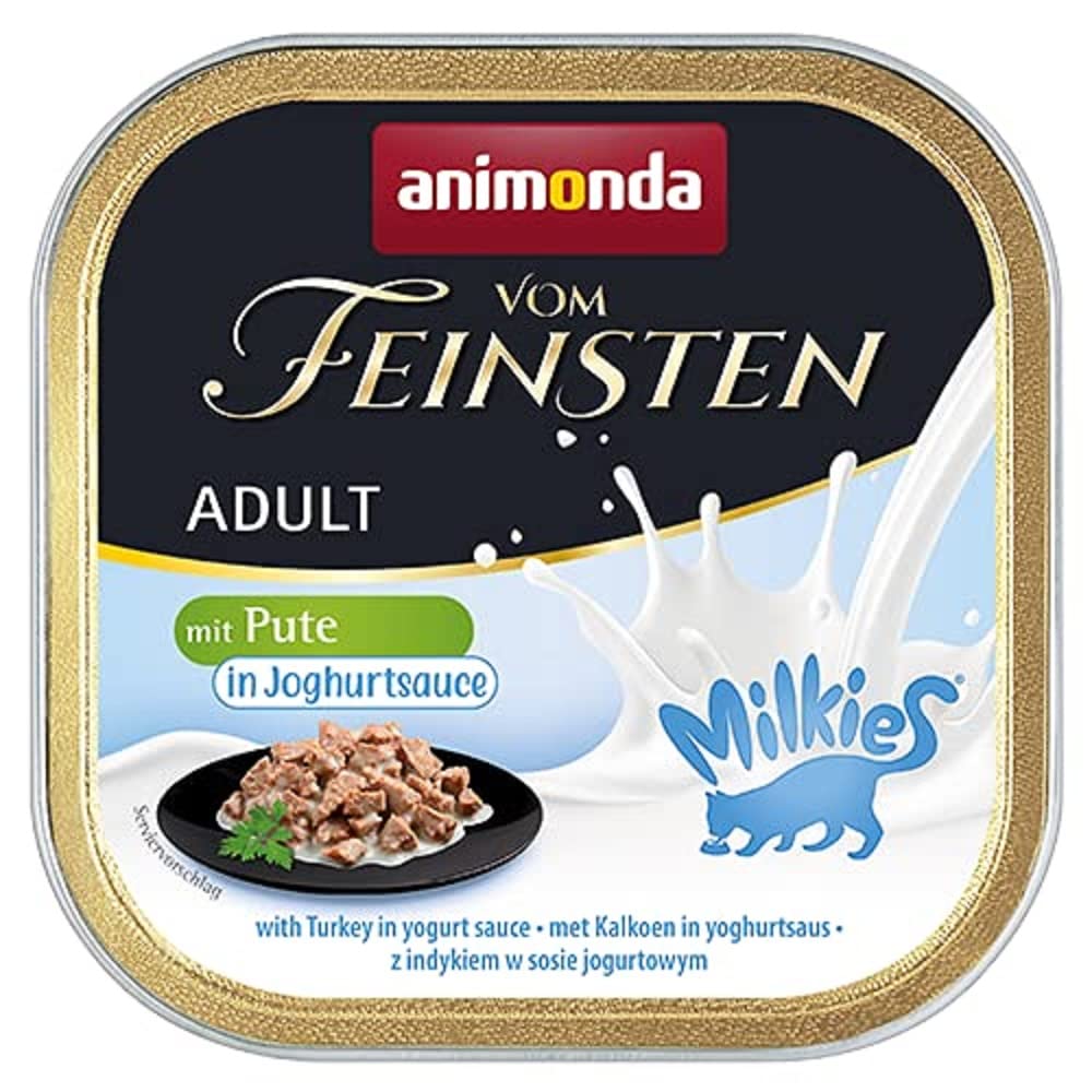 animonda Vom Feinsten Adult Vielfalt (32 x 100 g), Nassfutter für ausgewachsene Katzen, Katzenfutter ohne Getreide und Zucker, mit 100 % frischen, fleischlichen Zutaten