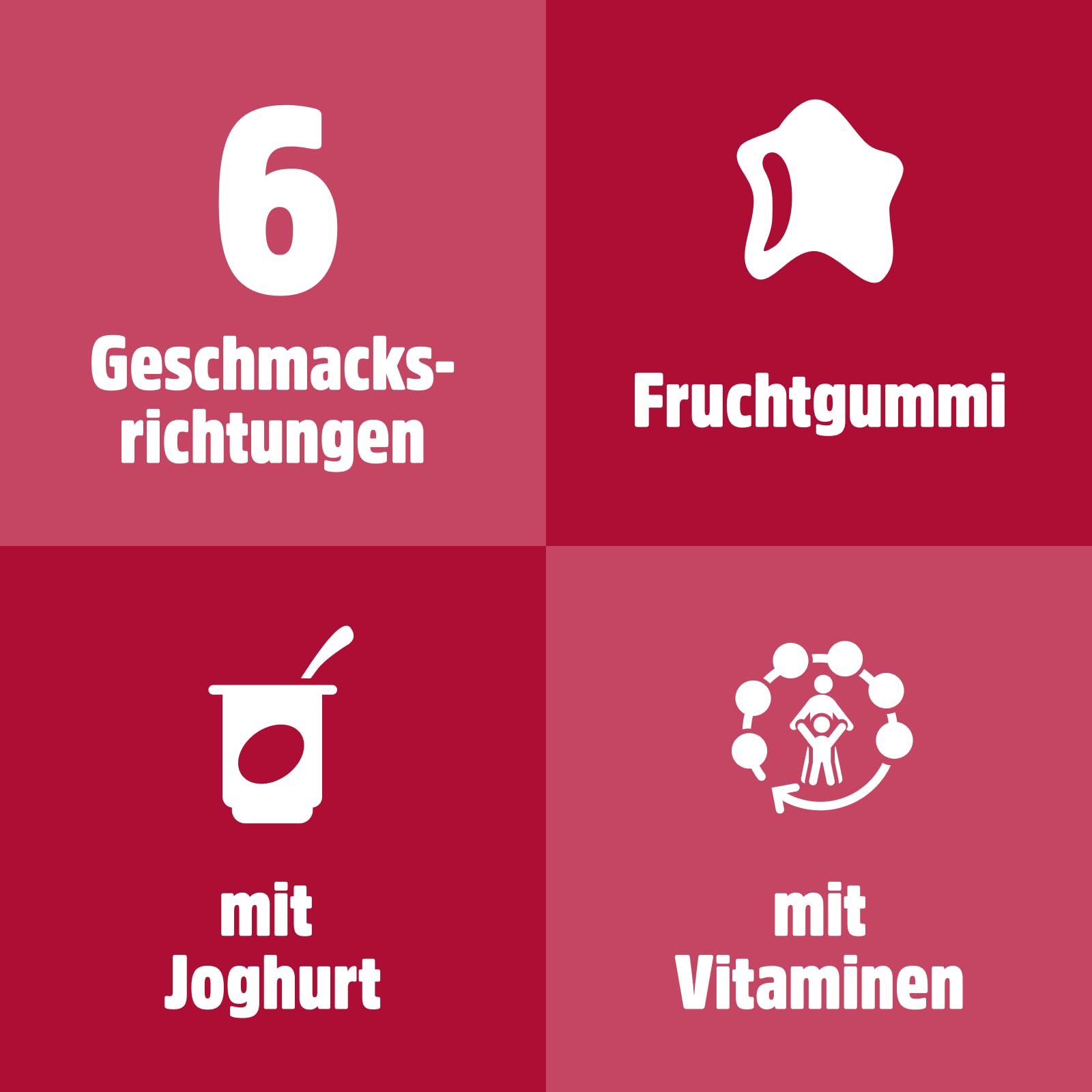 nimm2 Lachgummi – 1 x 376 g Maxi Pack – Fruchtgummi mit Fruchtsaft und Vitaminen – Süßigkeit in sechs Geschmacksrichtungen