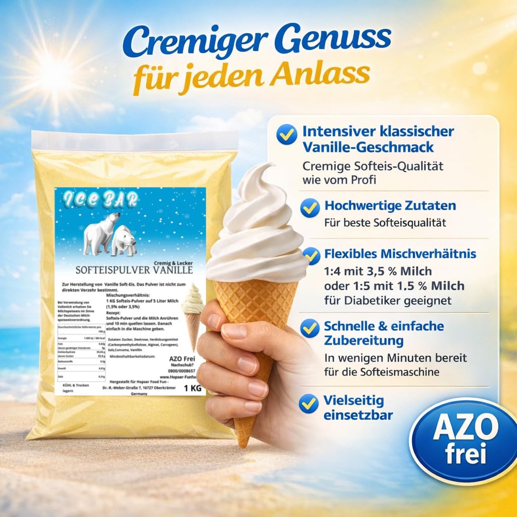 Ice Bär Softeispulver (Vanille)