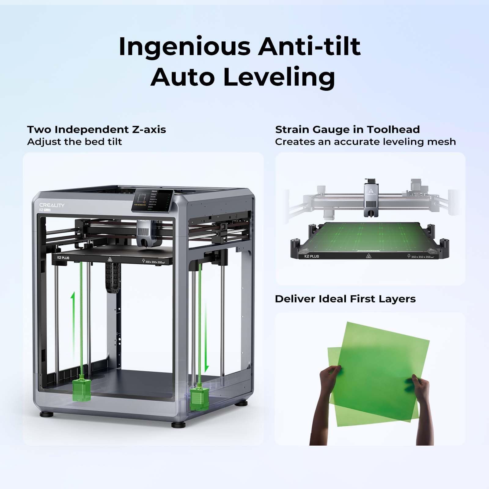 Creality K2 SE 3D Printer, Support Multicolor Printing Needs CFS, 500mm/s High-Speed Printing, Auto Leveling, Vibration Control, Compact Desktop Upgrate 3D Printer, Print Size 220x215x245mm