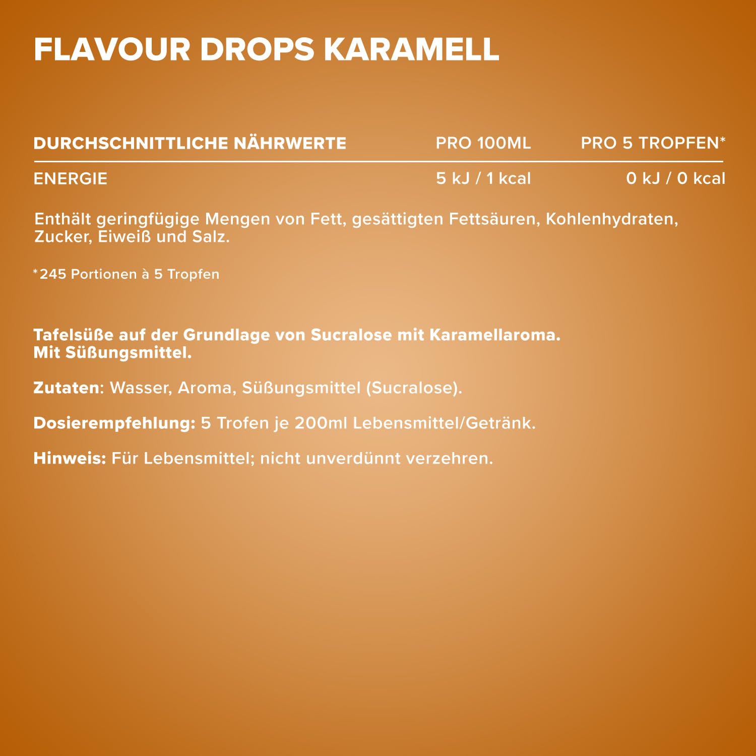 IronMaxx Flavour Drops - Vanilla 50ml | kalorienfrei & zuckerfrei | vegane Aromatropfen zum süßen von Lebensmitteln | praktischer Tropfer-Verschluss