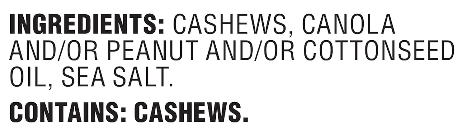 Amazon Brand - Happy Belly Fancy Whole Cashews, Roasted and Sea Salted, 44 ounce (Pack of 1)