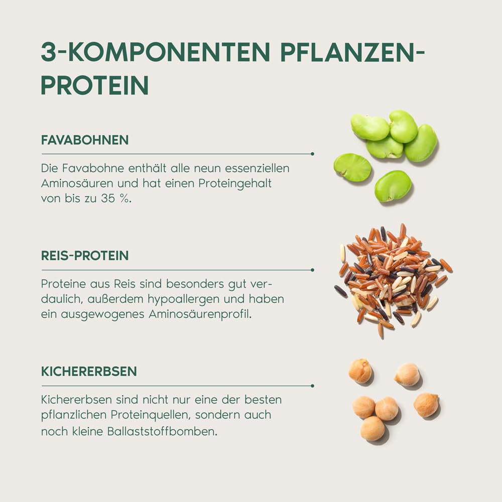 Primal Harvest Primal Protein – Veganes Proteinpulver aus Fava-Bohnen, Kichererbsen & Reis – 20 g Protein pro Portion (1 Pack (15 Servings))