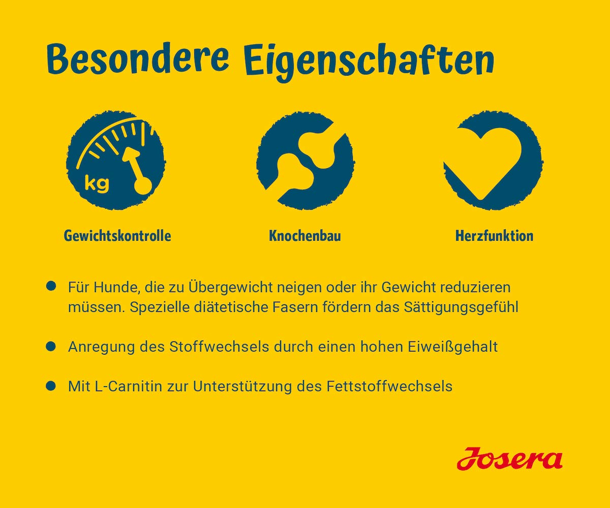 JOSERA Adult Light & Vital Huhn (1 x 12,5 kg) | Premium Trockenfutter für ausgewachsene Hunde | mit Erbse | wenig Fett & viel Protein zur Gewichtskontrolle | leicht verdaulich | weizenfrei |1er Pack